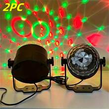 1pc Multifunctional LED Magic Ball Light, Party & Disco Atmosphere Lamp, USB Powered, Suitable For Home Decor, KTV, Wedding And Holiday Celebration - 2PC Bracket Magic Ball - View 3