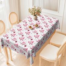 1pc Snowman Digital Print Tablecloth, Rectangular Durable Polyester Fabric, Suitable For Home, Kitchen, Garden, Holiday Gatherings, Weddings, Restaurants And Banquets, Christmas Holiday Decor - Multicolor - View 11