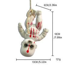 1/2 Pieces Halloween Decoration Hanging Ghost Doll, Decorative Art Style, Halloween Christmas Bar Ghost Courtyard Horror Prop Decoration Hanging Decoration Doll, Horror Themed Strange Holiday Decoration, Non Electric, Other Materials - Halloween Accessories Home Decor Room Decor