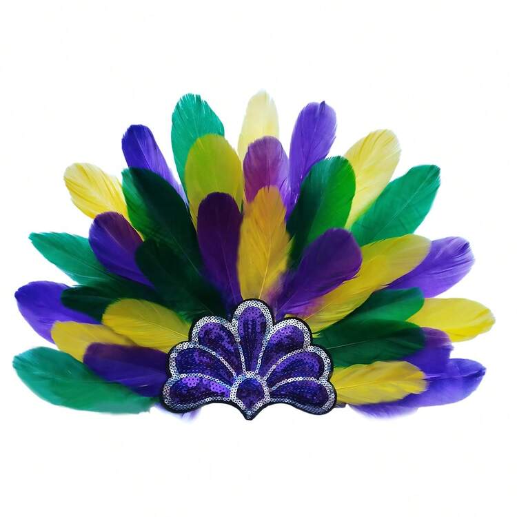 D EXCEED 1/2/3件装女士仿羽毛发带 – 完美适用于角色扮演、舞台表演、化装舞会和主题晚会、嘉年华服装配饰套装 - 圍巾/1Pc - 查看 5