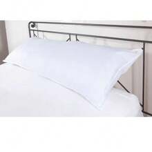 100% Polyester Fiberfill Body Pillow – 54x20x4 Inches, White Ultra-Soft Support Pillow - 1 - View 7
