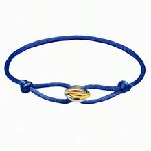 1 件不锈钢三位一体手链 3 色圆形金属扣带可调节尺寸手链 男女 DIY 手链