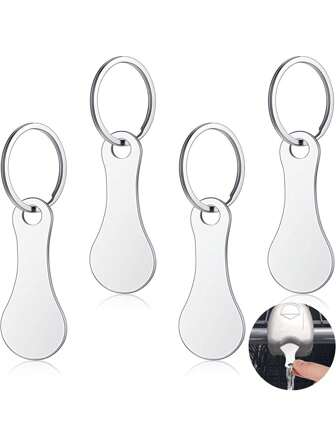 1PC/4PCS Portable Aluminum Alloy Key Ring Metal Shopping Trolley Tokens Unisex Gift Keyrings Decorations For Men Women Shopping Cart Grocery Shopping Trolleys,Hollow Out Love Supermarket Token,Couple Pendant,Decoration Chains For Shopping Cart Have Key Ring Designs, Easy To Apply On Your Wallet, Bags, Keys Or Other Personal Items, Letting You Get The Tokens Timely When In Need Halloween Accessories Teachers Day