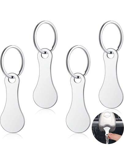 1PC/4PCS Portable Aluminum Alloy Key Ring Metal Shopping Trolley Tokens Unisex Gift Keyrings Decorations For Men Women Shopping Cart Grocery Shopping Trolleys,Hollow Out Love Supermarket Token,Couple Pendant,Decoration Chains For Shopping Cart Have Key Ring Designs, Easy To Apply On Your Wallet, Bags, Keys Or Other Personal Items, Letting You Get The Tokens Timely When In Need Halloween Accessories Teachers Day