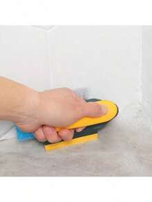 2pcs Color Blocking Arc Handle Cleaning Tool | Multi Effect Brush Head, Shoes, Clothing, Home Cleaning All-Around Responsibility