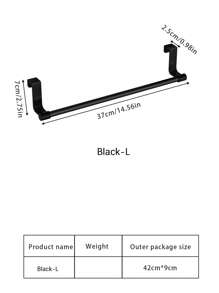 1 buc Suport pentru prosoape pentru ușă de dulap - Cârlig fără perforații, montat pe ușă, potrivit pentru bucătărie, baie și dulapuri - Poate agăța prosoape și cârpe - Instalare ușoară, Organizare bucătărie, Depozitare baie, Accesorii moderne pentru casă
