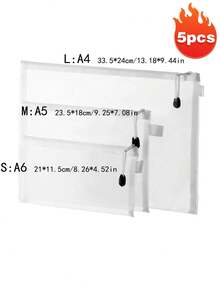5-częściowa przezroczysta torba na dokumenty z siatki z zamkiem błyskawicznym, woreczek na dokumenty, torba na zabawki, piórnik, nylonowa, oddychająca torba informacyjna, przezroczysta torba na długopisy
