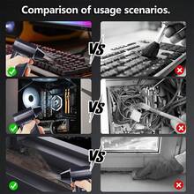 Mini Fan, 990,000 RPM Electric Portable Air Dust Collector, Mini Blower, Equipped With 2 Rechargeable 2000mAh Batteries, For Cleaning Keyboards, Computers, Cars, And Homes.