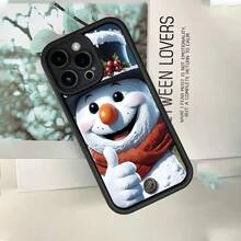 [Teléfono] Funda con diseño de muñeco de nieve, innovadora funda con diseño ergonómico, estilo divertido y sofisticado, minimalista y elegante. Compatible con... - Colores mixtos 1 - Ver 9