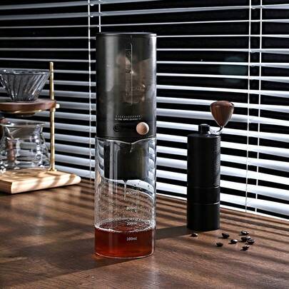 Cafetera de goteo de hielo para café frío, juego de utensilios de vidrio para elaborar café manualmente, pequeña olla de goteo de hielo para compartir en el hogar