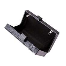 Women Unique Acrylic Clutch Purse Chain Shoulder Bag Prom Party Wedding Handbag With Embedded Beads - 黑色 - 查看 6