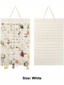 1個耳環收納盒，掛式耳環支架可容納300對，耳釘盒大容量收納耳環掛架，耳環展示架胸針收納盒，適用於女性女孩