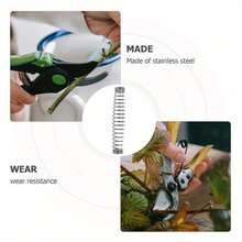 3 件套不锈钢弹簧修枝剪替换套装，左右花园修枝剪修理套件，耐用修枝剪弹簧修理配件 - 銀色 - 查看 9