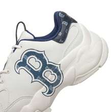 MLB Unisex Casual Shoes BIGBALL CHUNKY DENIM MONOGRAM, Comfortable Daily Commute Travel Sports Leisure Sneakers - Navy Blue/white - View 8