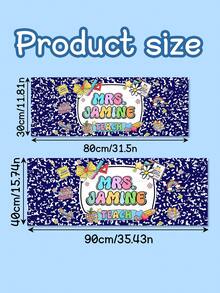 1pc Personalized Teacher Desk Mat, Custom Teacher Composition Book Desk Mat With Name, Teacher Gifts, Back To School, Teacher Appreciation Gift - Multicolor - View 31