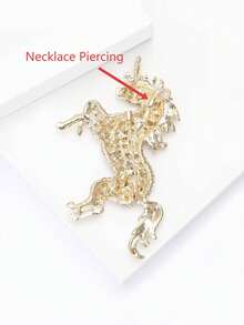 复古合金马胸针 - 时尚动物别针，男女皆宜，适合派对装扮配饰/朋友聚会徽章礼物