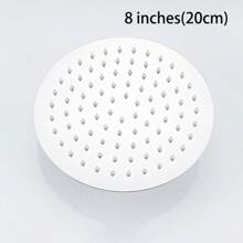 1pc Home Fixed Shower Head, Stainless Steel Material, Square Rainfall Shower Head, 4/6/8/10 Inch Bathroom High Pressure Rainfall Shower Head, Bathroom Accessories Home Bathroom Decor Fall Decor
