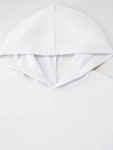 Kreatives, lässiges, minimalistisches Sweatshirt für Jungen/Mädchen mit Baumwollpolsterung, überschnittenen Schultern, bequemer, geschwungener Oversize-Kapuzenpullover mit Rundhalsausschnitt, lockerer Street-Preppy-Stil, Kinderkleidung, drapiertes, weiches Langarm-Oberteil, Sweatshirt der neuen Serie, "Jesus loves you"-Schriftzug-Aufdruck auf der Rückseite