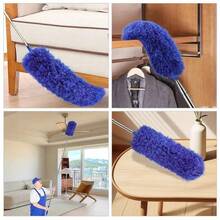 Ceiling Vacuum Cleaner With Extension Pole, Spider Web Cleaning Brush, Cleaning Kit For Vacuum Cleaner And Ceiling Fan, 15-100 Inch Stainless Steel Telescopic Pole, Washable (Handle Style May Vary Due To Product Batch, Which Is Normal And Does Not Affect Use) - Multicolor - View 8
