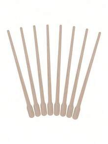 木质脱毛蜡棒，适用于眉毛、唇毛、鼻毛去除，一次性蜡棒，脱毛蜡棒，美发沙龙美容旅行必备品