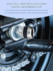 2个铝合金摩托车前叉保护器 - 碳纤维纹理，减震设计 - 轻便耐用，适用于摩托车、电动自行车、踏板车和全地形车（颜色可选 - 增强保护性，时尚摩托车配件）