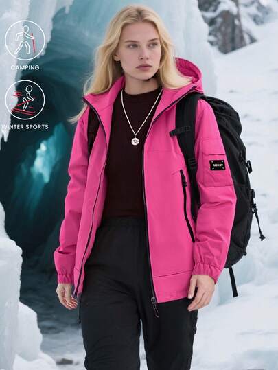 Unisex Windbreaker Jacket, Waterproof Outdoor Hiking Coat, Spring/Autumn 2025 New Arrival, Functional Streetwear Hooded Bomber Jacket