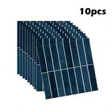 10pcs Self-Adhesive Peel And Stick Tile Stickers 12x12 Inch Square Removable Waterproof And Stain-Resistant Multi-Color Optional, Spacious Home Decoration, Suitable For Dining Room Kitchen Bathroom Living Room Balcony, Good Stuff For Wall Renovation - Multicolor - View 10