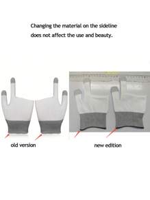 1 Pair Anti-Slip, Cut Resistant, Anti-Scratch, Anti-UV, Durable Fingerless Work Gloves