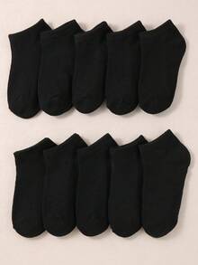 40 双纯色儿童船袜适合所有季节的男孩和女孩的日常穿搭（1-16 岁）赤脚 - 彩色 - 查看 8