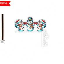 1pc Christmas Door Frame Decoration -Funny Santa & Penguin Christmas Corner Door Frame Decoration, Snowman Door Corner Decor, Manufactured Wood, Holiday Home Decor, Festive Home Party Scene DIY Craft Gift, Seasonal Wall Decor