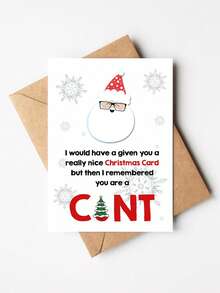 1 张有趣的圣诞贺卡，带信封、模仿圣诞老人眼镜和雪花设计，“最伟大的礼物”空白内页贺卡，适合节日礼物 - 彩色 - 查看 10