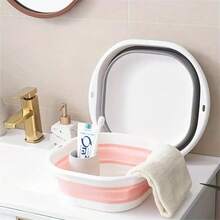 Portable Silicone Foldable Washbasin, Vegetable Wash Basin, Student Dormitory Plastic Foot Bath And Foot Wash Basin, Multi-Purpose Basin - Multicolor - View 2