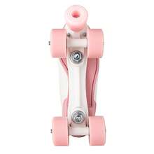 YYW Women's Roller Skates High-Top PU Leather With Classic Double-Row Wheel Design Suitable For Both Indoor And Outdoor Use Ideal For Beginners Pink And White Color Combination Stylish And Beautiful - trắng - Xem 7
