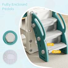 Toddler Slide, Kids Slide For Toddlers Indoor Playset For Toddlers With Basketball Hoop And Ball Playset Telescope - 橘色 - 查看 6