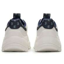 MLB Unisex Casual Shoes BIGBALL CHUNKY DENIM MONOGRAM, Comfortable Daily Commute Travel Sports Leisure Sneakers - Navy Blue/white - View 5