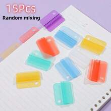 5/15/30/50个彩色索引夹、多功能书签、高品质文件分隔符、回形针 - 彩色 - 查看 19