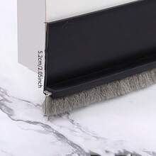 Guarnizione in silicone a spazzola per la base della porta. La base in silicone si adatta al profilo della parte inferiore della porta e i fini pennelli sono raggruppati come un morbido velluto a protezione. Impedisce l'ingresso di aria calda e fredda. - Multicolore - Visualizzare 8