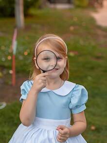Young Girl Halloween Dress Maid Princess Gown Suitable For Girls Birthday Party Important Occasions Festival Celebration - Baby Blue - View 4