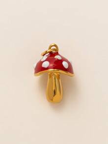 1 pezzo Ciondolo in acciaio inossidabile placcato oro 18K, serie di imitazioni di alimenti alla moda, tra cui toast, croissant, biscotti, ciambelle, patatine fritte, hamburger, accessori per gioielli fai-da-te, adatto per collana, bracciale, portachiavi, facile da abbinare, può essere indossato come ciondolo elegante.