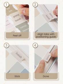 75张男女通用圣经标签，粉色圣经标签，圣经书卷标签，圣经学习标签，圣经索引标签，圣经学习用品，完美礼物 - 粉色 - 查看 7