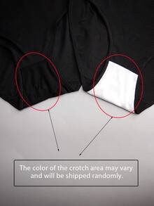 4pcs Women's Casual Breathable Cute Black Panties - Black - View 10