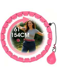 1pc Weighted Exercise Circle Hoops For Adults Weight Loss, Adjustable Plus Size Smart Fitness Ring With Weights And Removable Rope Knots, Exercise Equipment For Women And Beginners Gym Accessories, Exercise Hoop, Perfect Gift For Valentine's Day, Mother's Day, Thanksgiving, Christmas, And New Year - Multicolor - View 15