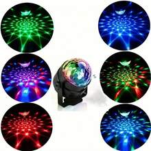1pc Multifunctional LED Magic Ball Light, Party & Disco Atmosphere Lamp, USB Powered, Suitable For Home Decor, KTV, Wedding And Holiday Celebration - 2PC Bracket Magic Ball - View 4
