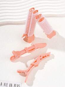 4 件蓬松发量增强器、无缝发夹、发根发夹、刘海发夹、前发发夹、发型设计套装、美发工具套装、学校用品、卷发工具、发饰、发型设计工具 - 彩色 - 查看 6