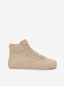 Women's Insulated Platform Sneakers By Big Star OO274794 White White Black Beige - Beige - View 7