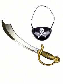 The Blade Festival Props Of The Capocord Pirates, Suitable For Teen Entertainment Activities. This Pirate Knife Is Suitable For Festival Performances And Event Occasions.,Halloween