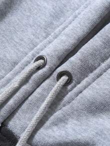 Mens Flannel Hoodie Shirts Long Sleeve Casual Plaid Jackets - White and Black - View 5