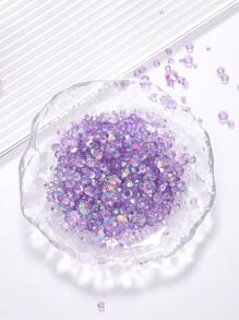2MM-6MM, 5 Sizes Mix, 2000pcs/Pack, Non-HotFix, Multi Colors, Glue On Round Flatback Crystal Rhinestones Gems Jewelry Beads DIY Diamond Design Accessories Glitter Decal Decorations For Phone Cover,Clothes,Bag,Shoes, Handicraft Products.