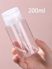 1/5pcs Pump Bottle For Nail Polish Remover, 120ml/200ml Capacity, Suitable For Makeup Remover, Travel Or Home Use Nails Nails Supplies Nail Stuff - Clear - View 14