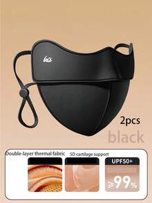 Comfortable & Fashionable Women's Face Mask - Windproof, Thick 3D Warm, With Ear Hooks, Nylon Material, Washable, Warm Protective Mask For Women, Highly Attractive, Autumn/Winter Windproof & Cold-Proof, Eye-Caring